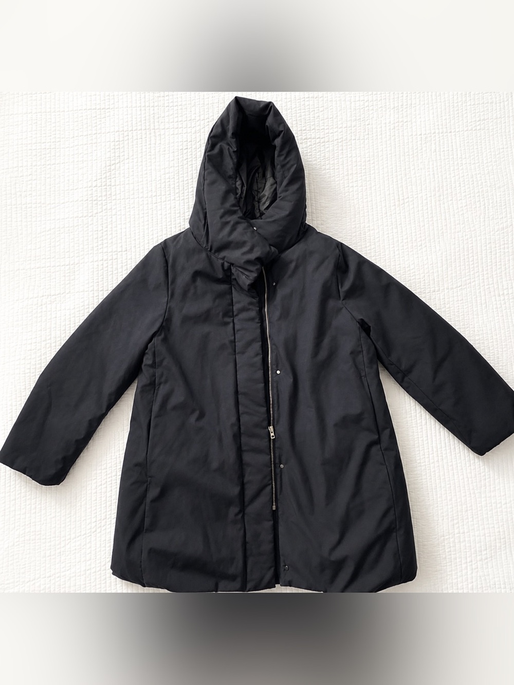 UNIQLO Hybrid Down Coat - Blue Black - Small